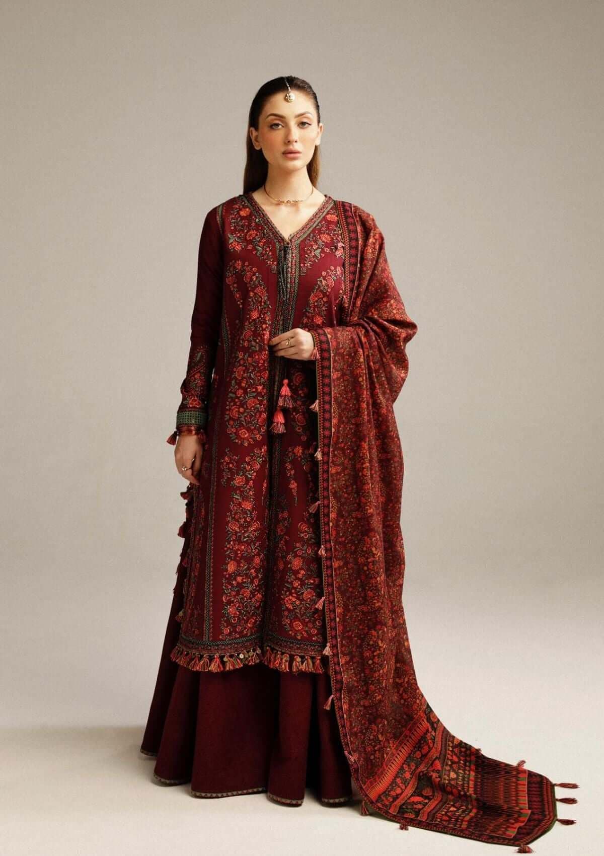 Premium Embroidered 3 Piece Lawn Suit | Unstitched Lawn Suits Pakistan
