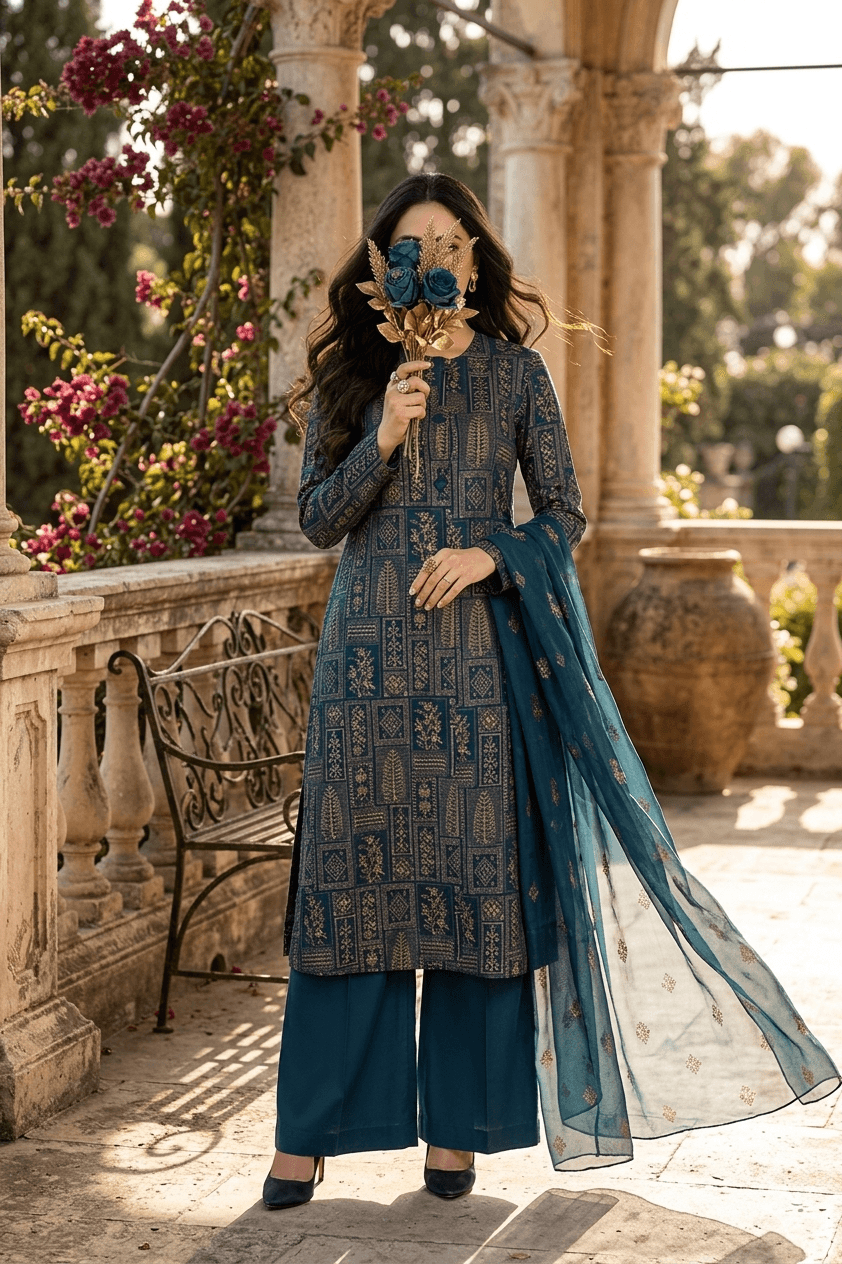bareeze-3pc-lawn-embroidered-shirt-with-chiffon-embroidered-dupatta